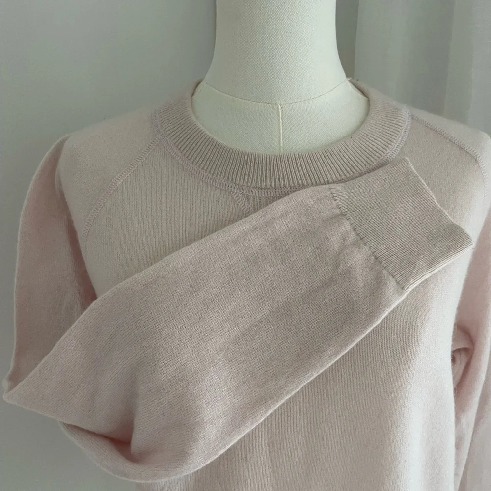Quince Light Pink Crew Neck Sweater - Picture 5 of 7
